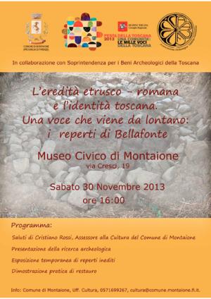 I reperti di Bellafonte