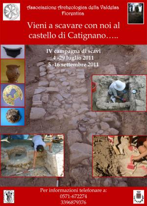 Scavo 2011 del castello di Catignano